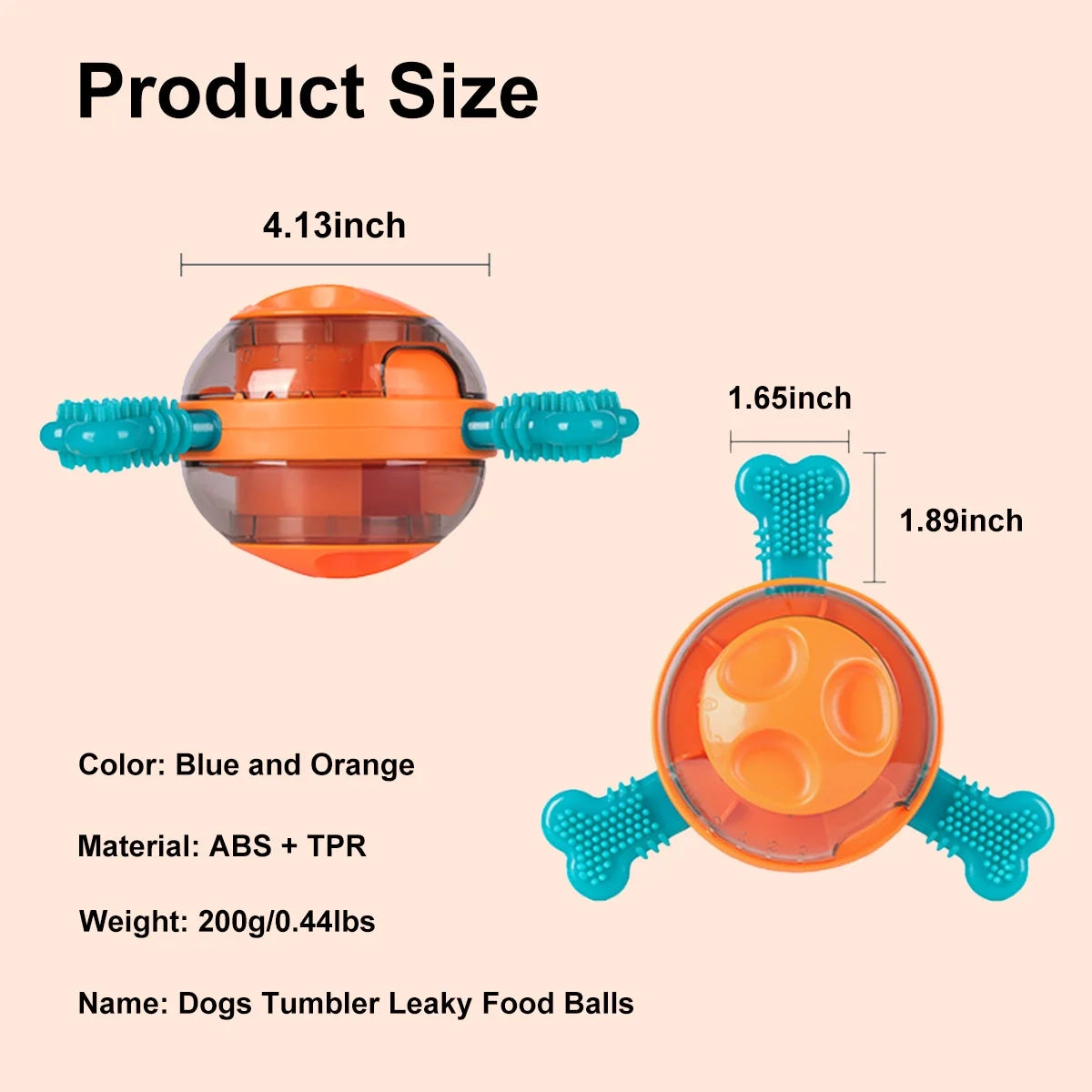 Dog Tumbler Toys, Leaky Food Dog Toy Interactive Puzzle Toys for Training, Dog Chew Toy Pet Supplies