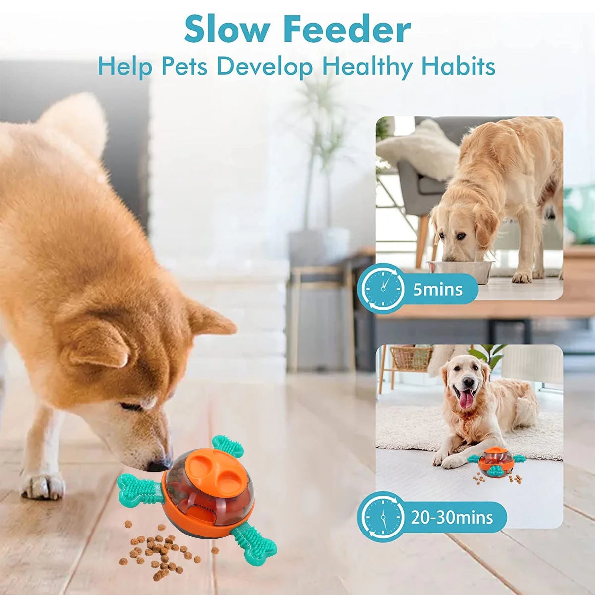 Dog Tumbler Toys, Leaky Food Dog Toy Interactive Puzzle Toys for Training, Dog Chew Toy Pet Supplies