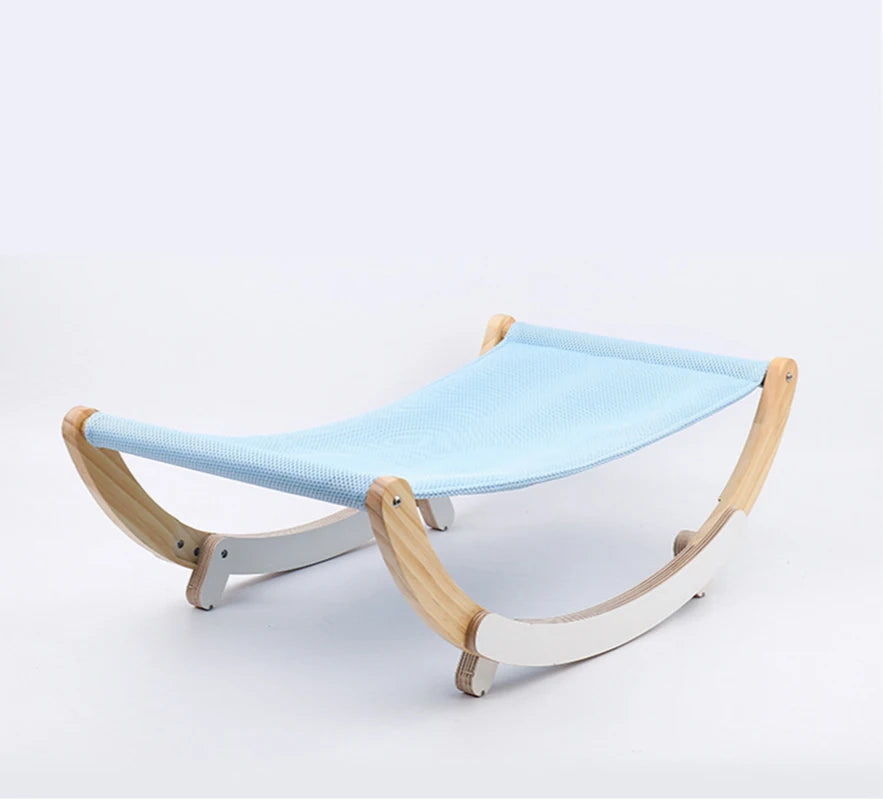 Cat Bed House for Cats Hammock Kitten Rocking Chair Solid Wood Bed Swing Cat Basket Beds and Houses for Cat Pet Supplies Dog